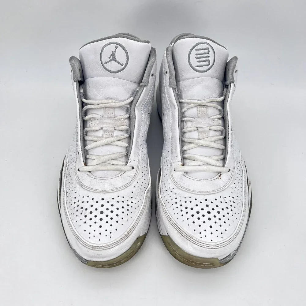 Nike Air Jordan 2010 Dwayne Wade Men Size 11 Shoes White Grey 415093-103